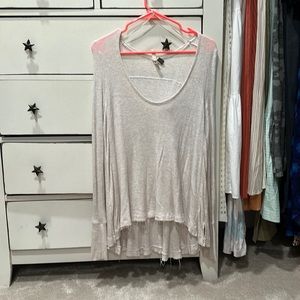 Free people waffle knit, long sleeve